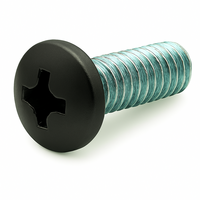 1/4-20 X 1 3/4 PHIL PAN M/S ZINC PT.#18  BLACK